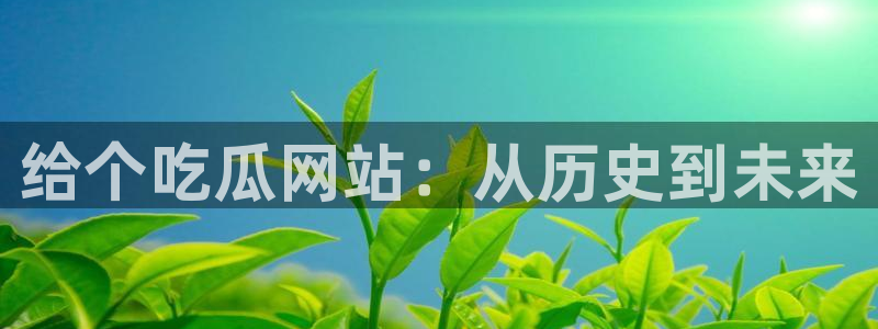 51吃瓜网今日吃瓜入口：给个吃瓜网站：从历史到未来